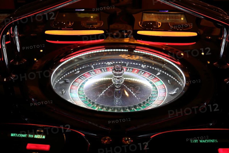 Las Vegas, Nevada-March 10, 2017: Casino machines in the entertainment area at night