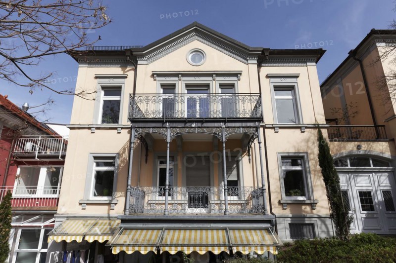 Historic Kavaliershaus at the Grand Ducal Palace, Badenweiler spa town, Black Forest, Markgräflerland, Baden-Württemberg, Germany, Europe