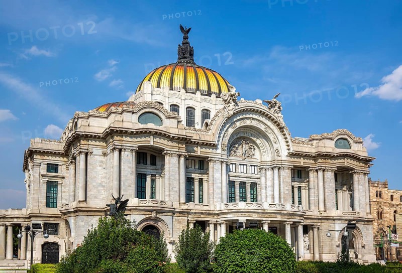 Mexico, Palace of Fine Arts Palacio de Bellas Artes near Mexico City Zocalo Historic Center, Central America