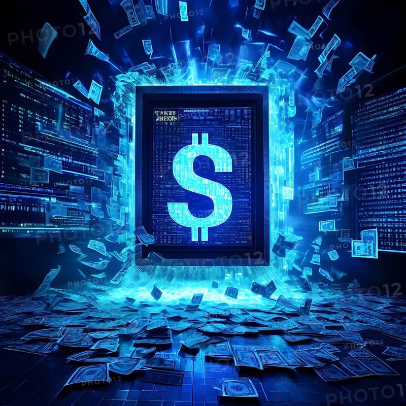 AI generated cyber attack on a bank depicted through a metaphor of shattered locks