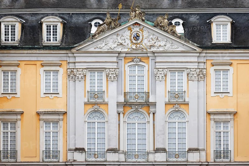 Augustusburg Castle also known as Brühl Castle, east façade, Brühl, North Rhine-Westphalia, Germany, Europe