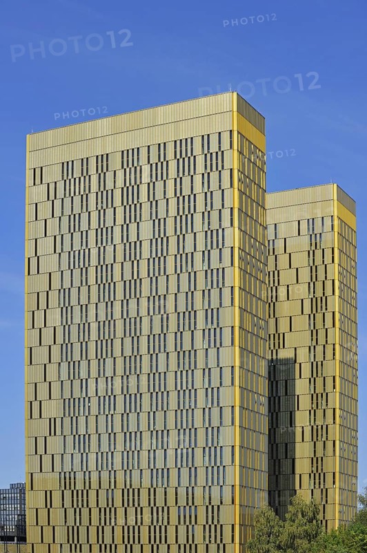 Office towers of the Court of Justice of the European Union, Kirchberg, Luxembourg, Europe