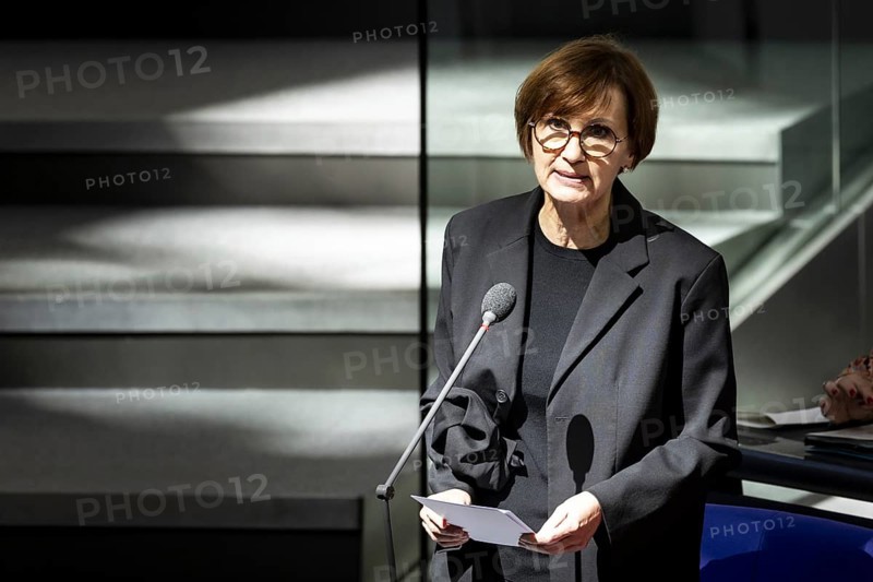 Bettina Stark-Watzinger (FDP), Federal Minister of Education and Research, recorded during a government questioning in the German Bundestag in Berlin, 26 June 2024