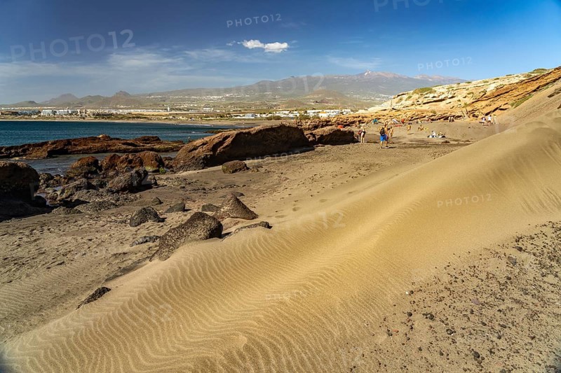 The beach Playa La Tejita near El Medano, Granadilla de Abona, Tenerife Island, Canary Islands, Spain, Europe