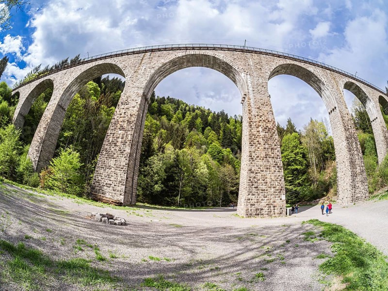 Viaduct Ravennabridge, near Hinterzarten, Black Forest, Ravenna gorge, Baden-Württemberg, Germany, Europe