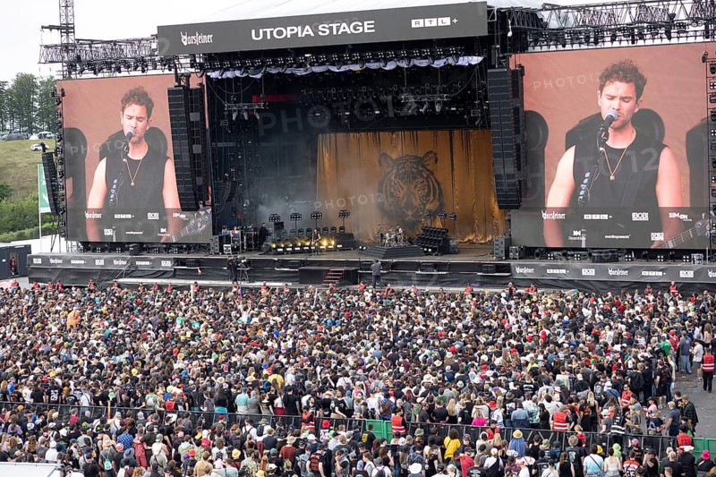 Adenau, Germany, 7 June 2024: Royal Blood (Mike Kerr, vocals, bass and Ben Thatcher, drums) play on the Utopia Stage at Rock am Ring. The festival takes place at the Nürburgring race track near the town of Adenau from 7 - 9 June 2024, Europe