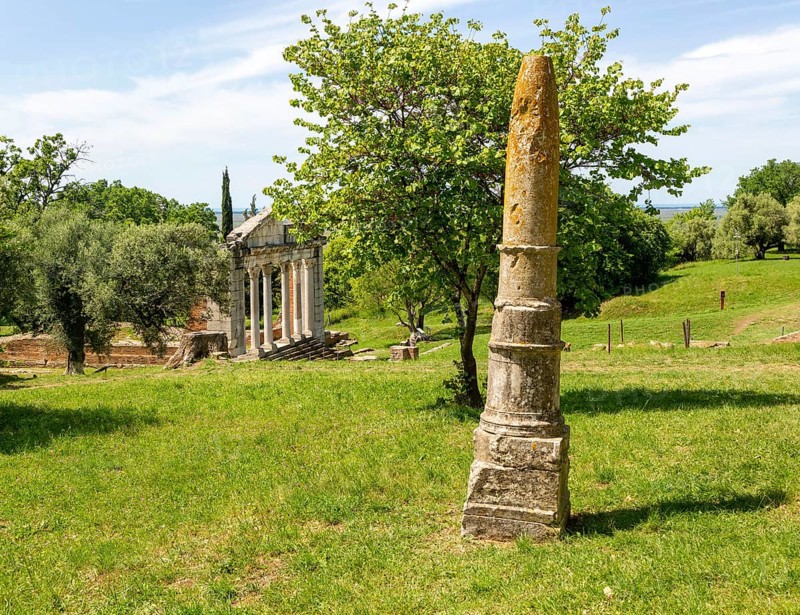 Obelisk of Agyieus, Apollonia Archaeological Park, Pojan, Albania, Unesco World Heritage site, Europe