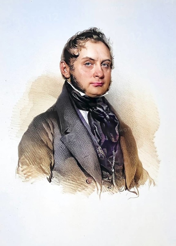 Moritz Karl Wilhelm Graf von Strachwitz (1822-1847), German poet, Historical, digitally restored reproduction from a 19th century original, Record date not stated