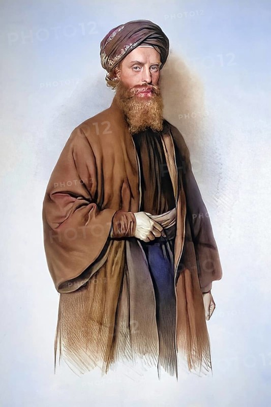 Ignacij Knoblehar, Germanised Ignaz Knoblecher (born 6 July 1819 in St. Kanzian, Lower Carniola, died 13 April 1858 in Naples) was a Slovenian Catholic clergyman, missionary and explorer, Historical, digitally restored reproduction from a 19th century original, Record date not stated