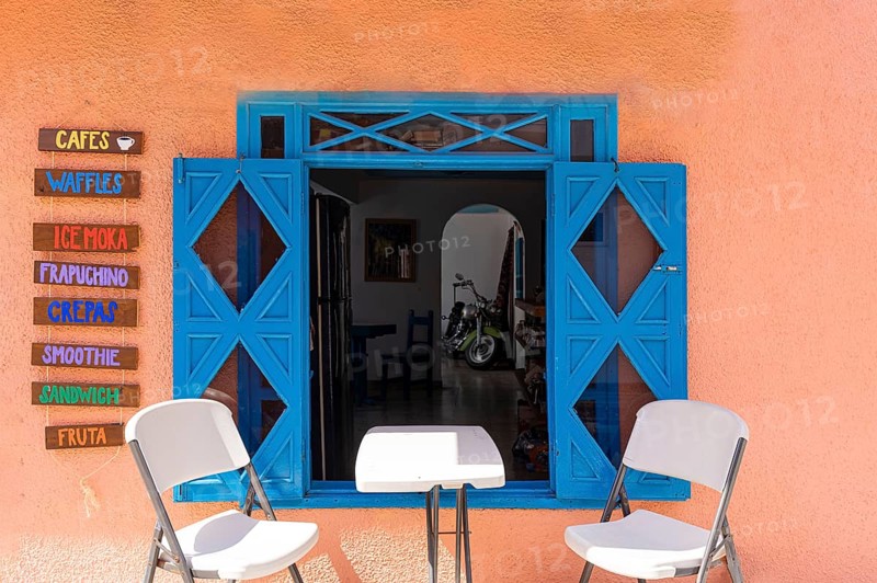 Mexico, Cancun, Colorful streets cafes, restaurants and scenic beaches of the Island Isla Mujeres, Central America