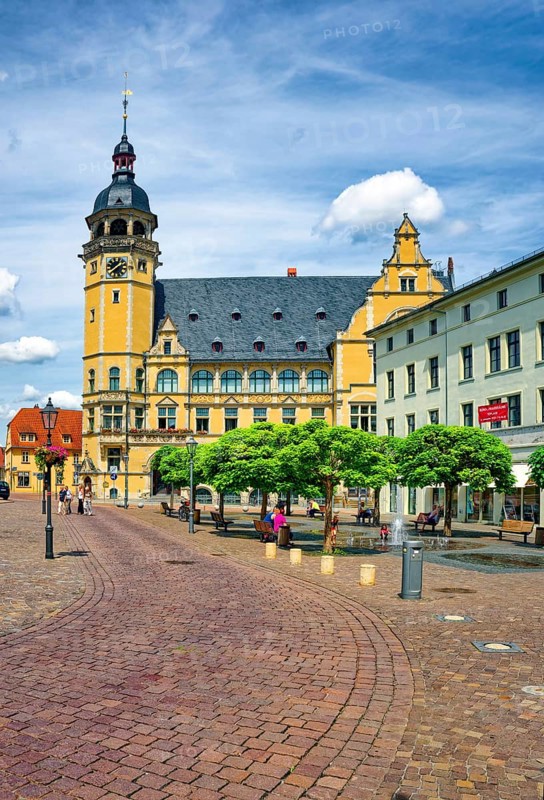 Town hall on the market square, Köthen, Saxony-Anhalt, Germany, Europe
