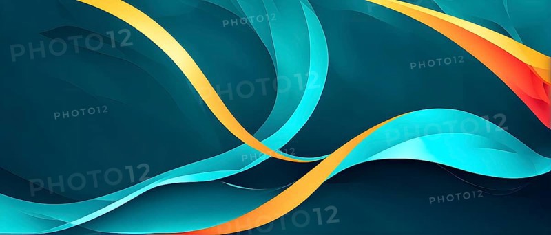 Abstract colorful vector background, color wave design for brochure, website, flyer, AI generated