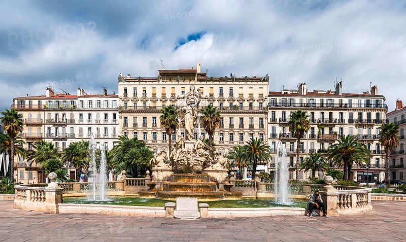 Fontaine de la Federation, Place de la Liberte, Toulon, France, Europe