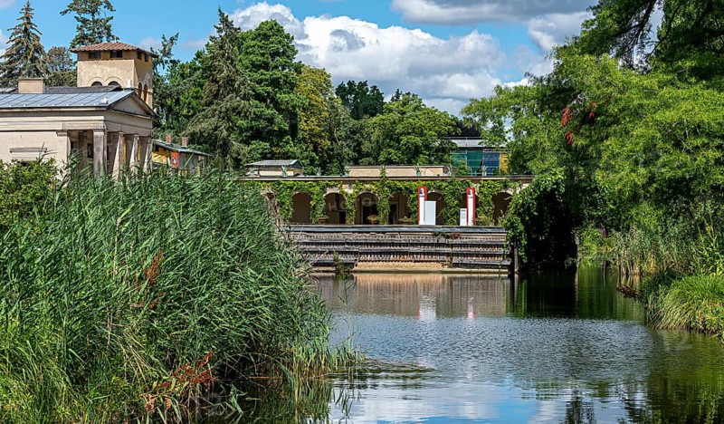 Roman Baths in Sanssouci Park in Potsdam, Brandenburg, Germany, Europe