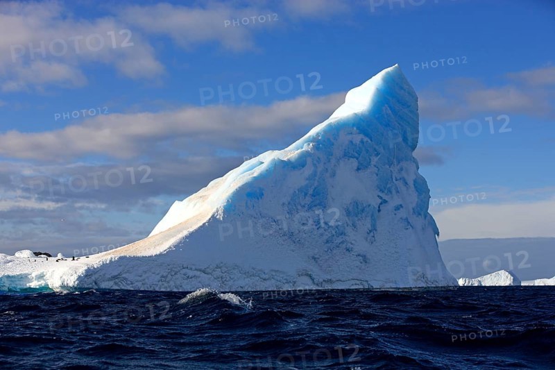 Iceberg, Weddell Sea, in blue water, Antarctica