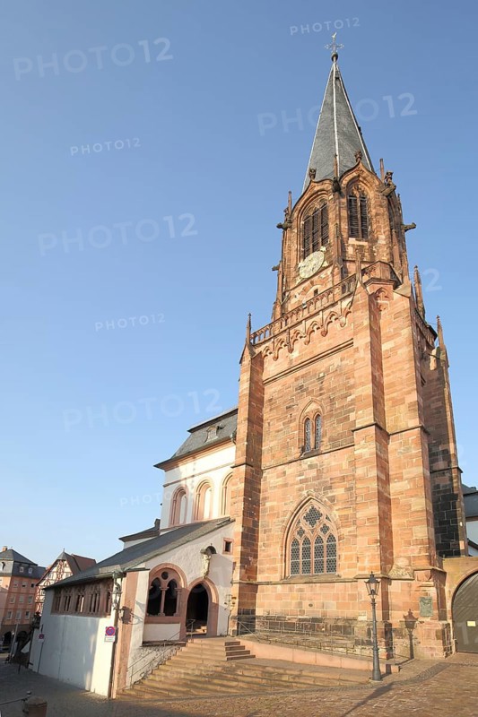 Romanesque Collegiate Basilica of St. Peter and Alexander, Aschaffenburg, Lower Franconia, Franconia, Spessart, Bavaria, Germany, Europe