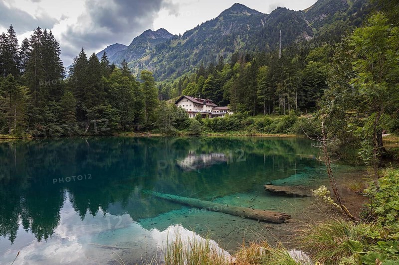 Christlessee in Gottenried, Trettachtal, near Oberstdorf, Oberallgäu, Allgäu, Bavaria, Germany, Europe