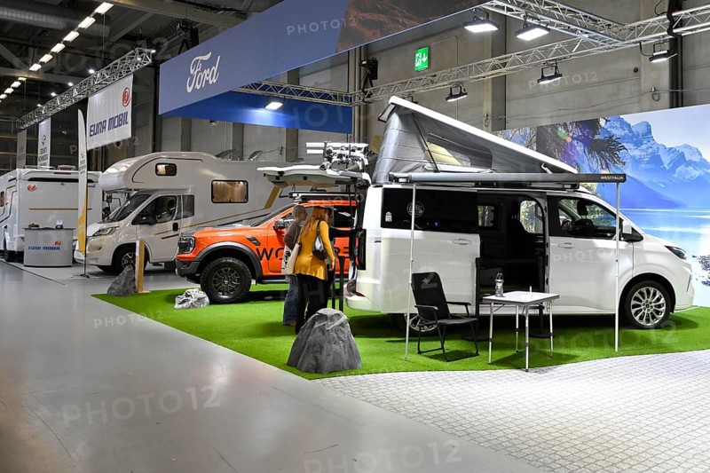 Campervan exhibition stand