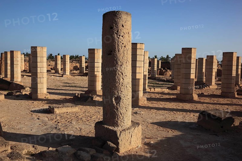 Settlement remains of the city and incense port of Al-Baleed, Unesco World Heritage Site, Salalah, Oman, Asia