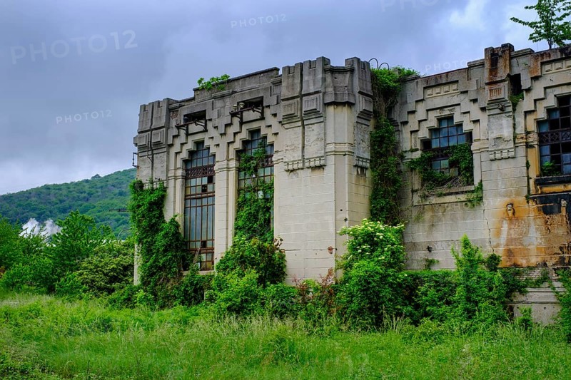 Former power plant, Powerplant Sipe, 1916, Lost Place, Cairo Montenotte near Savona, Liguria, Italy, Europe