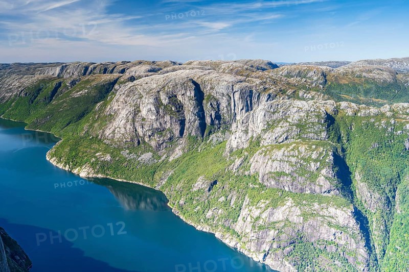 Mountains by the Lysefjord, Lysebotn, Rogaland, Norway, Europe