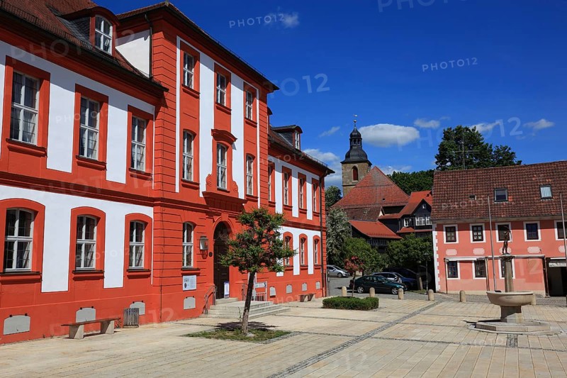 Margraviate-style hunting lodge, Bad Rodach, Coburg district, Upper Franconia, Bavaria, Germany, Europe