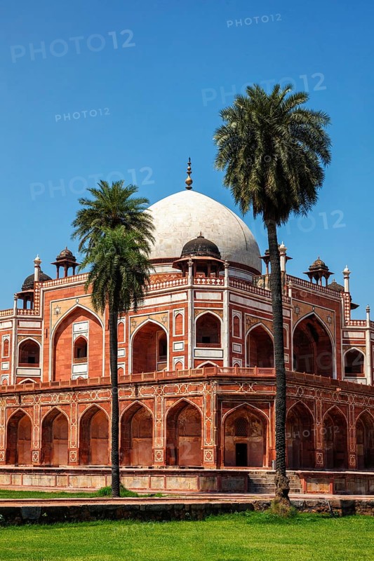 Humayun's Tomb famous tourist attraction destination. Delhi, India, Asia
