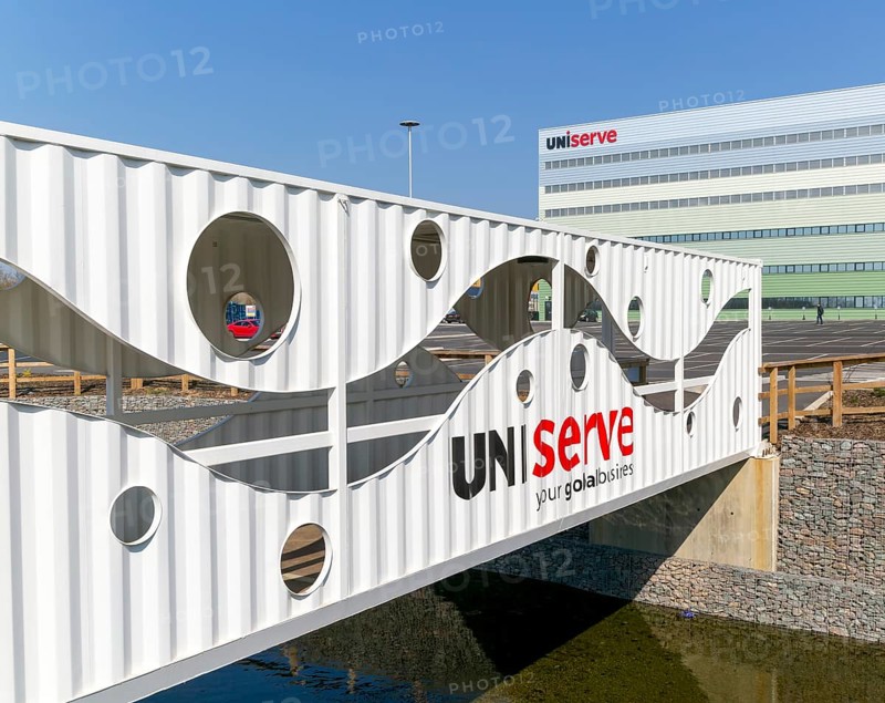 Uniserve Mega Distribution Centre building, Port of Felixstowe, Suffolk, England, UK