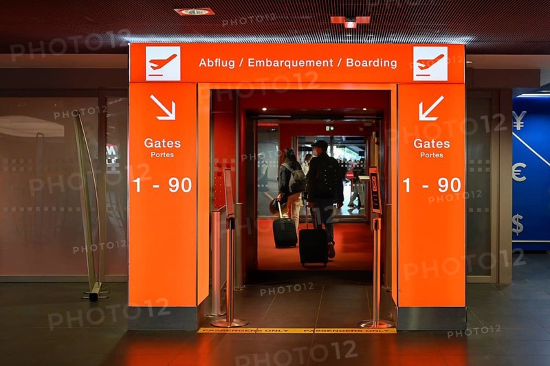 Entrance to the gates, EuroAirport, Basel