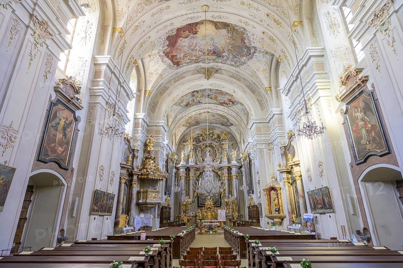 Baroque parish church, Waidhofen an der Thaya, Lower Austria, Austria, Europe