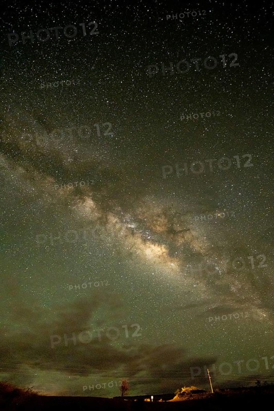 Milky Way over the West Coast of Big Island, Waikoloa, Big Island, Hawaii, USA, North America