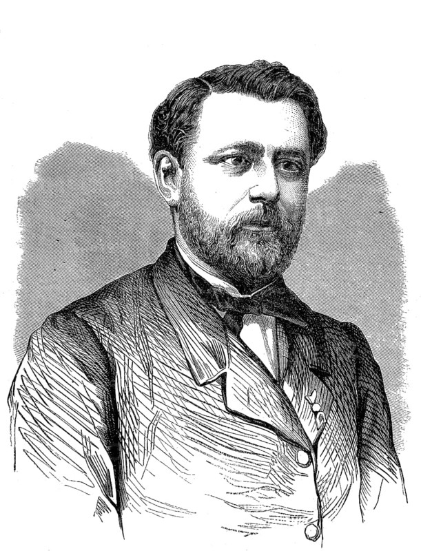 Claudius Chervin, born 3 August 1824, died 23 December 1896, was a French educator and therapist. A specialist in stuttering, he was the founder of the Institution des Begues in Paris, Historical, digitally restored reproduction of an original from the 19th century, exact original date unknown