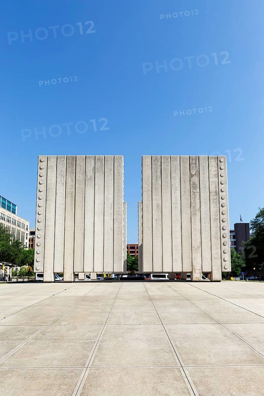 John F. Kennedy Memorial Plaza memorial for JFK in Dallas, USA, North America