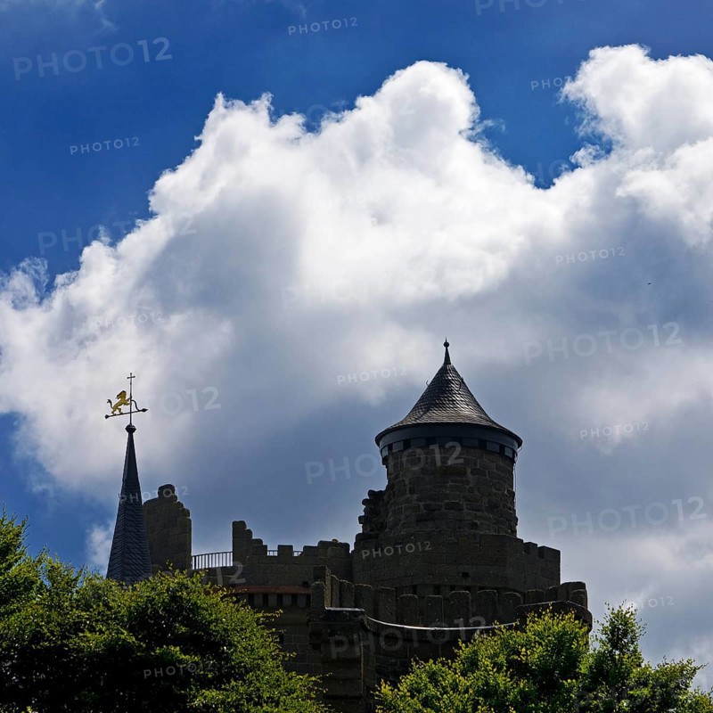 Bergpark Wilhelmshöhe with the artificial ruin Löwenburg, UNESCO World Heritage Site, Kassel, Hesse, Germany, Europe