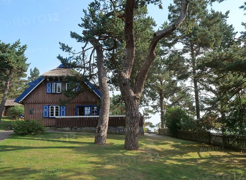 Thomas Mann's former holiday home with a magnificent view over the Kurisache Lagoon, Thomas Mann House, Nida, Lithuania, Europe