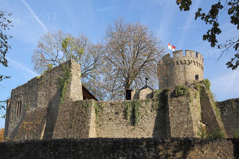 Auerbach Castle Ruin near Bensheim, Bergstrasse, Hesse, Germany, Europe