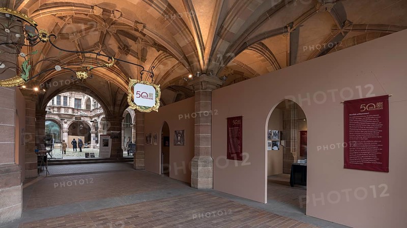 Pellerhaus Entrance Hall, 50 Years Old Town Friends of Nuremberg, Documentation, Egidienplatz, Nuremberg, Middle Franconia, Bavaria, Germany, Europe