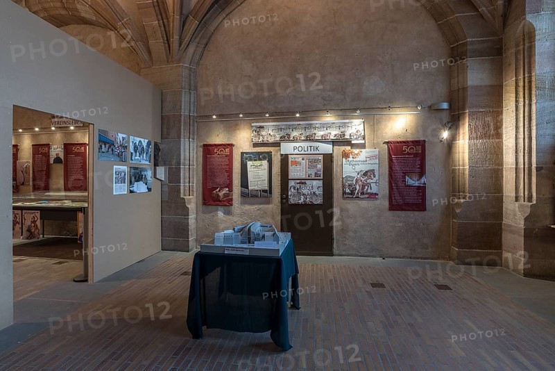 Pellerhaus Entrance Hall, 50 Years Old Town Friends of Nuremberg, Documentation, Egidienplatz, Nuremberg, Middle Franconia, Bavaria, Germany, Europe