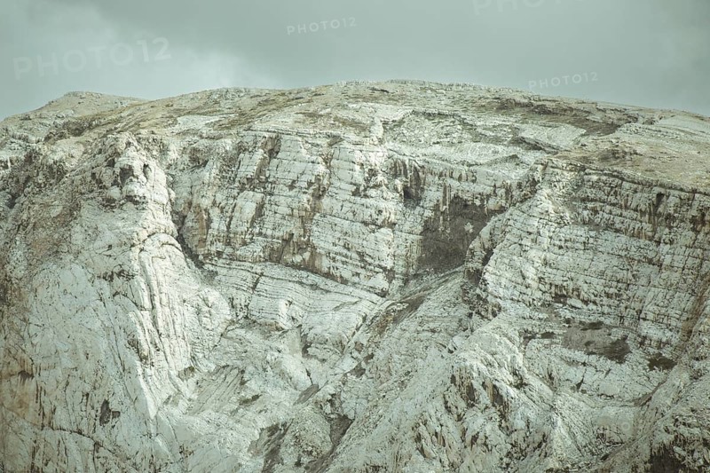 Rock formation, Andean highlands, La Oroya, Peru, South America