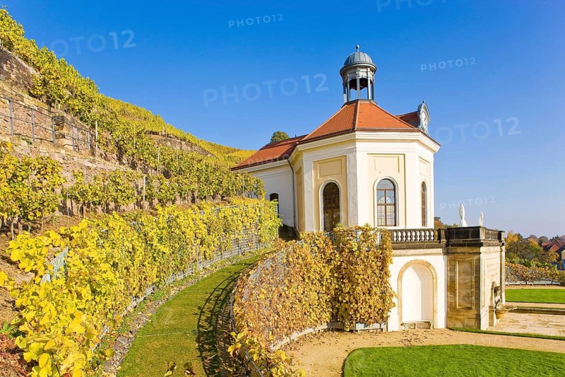 Schloss Wackerbarth or Wackerbarths Ruh' is a baroque castle surrounded by vineyards in the Niederlößnitz district of Radebeul on the road to Meissen, which serves as the seat of the Saxon State Winery. The winery belongs to the large Lößnitz vineyard and is located in the single vineyard Radebeuler Johannisberg