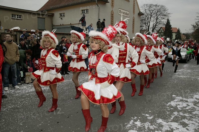Saxony's biggest carnival party in Radeburg. Since 1957, the big parade of over 65 floats has been travelling through the town