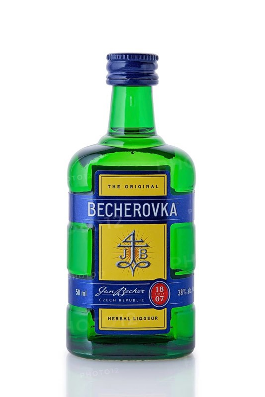 2019, November 5-th, Minsk, Belarus, Karlsbader Becher-Bitter, Becherovka, Europe