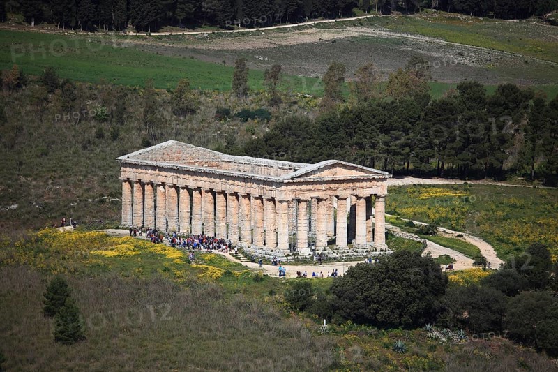 Temple of Hera, Temple of Hera in the former ancient city of Segesta, the province of Trapani, Sicily, Italy, Europe