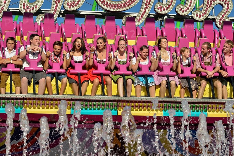 Topspin fun ride, Oktoberfest, Munich, Upper Bavaria, Bavaria, Germany, Europe