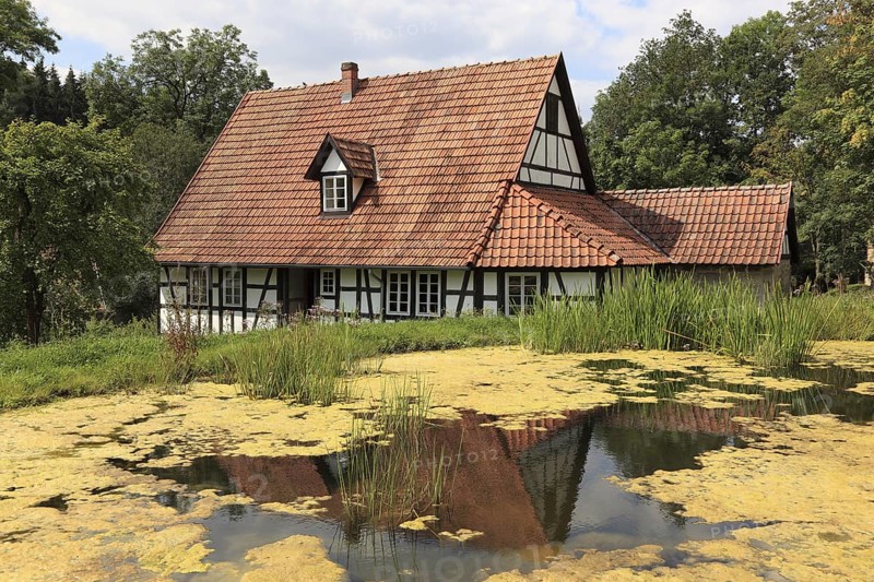 Henneberg Open-Air Museum at Veßra Monastery, Hildburghausen County, Thuringia, Germany, Europe