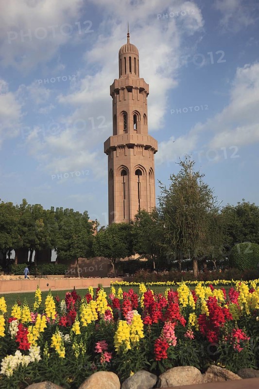The Great Sultan Qabus Mosque in Muscat is the main mosque in Oman. It is considered one of the most important buildings in the country and one of the largest mosques in the world, Oman, Asia