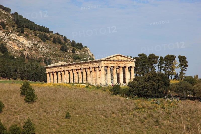 Temple of Hera, Temple of Hera in the former ancient city of Segesta, the province of Trapani, Sicily, Italy, Europe