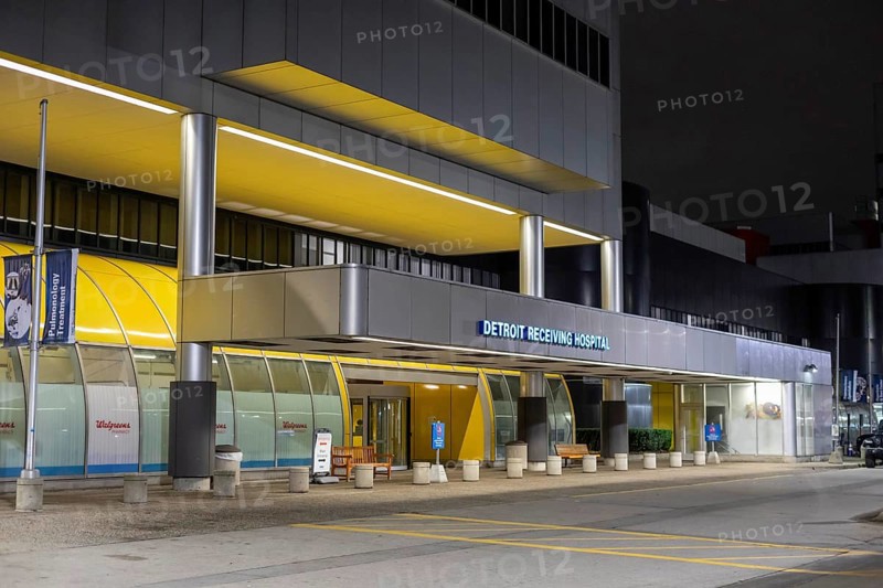 Detroit, Michigan, Detroit Receiving Hospital, a 320-bed hospital which is known especially for its emergency department. It one of eight hospitals that make up the Detroit Medical Center