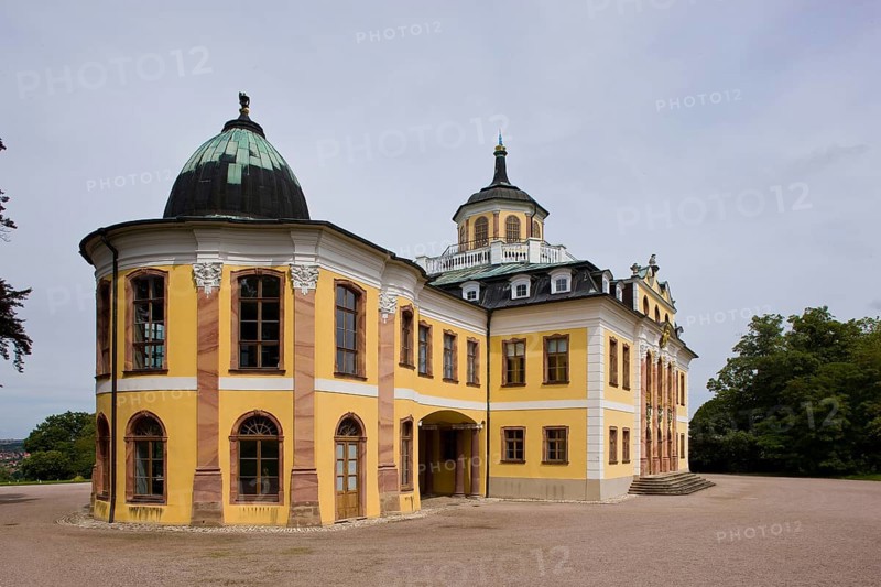 Belvedere Palace is a lavishly designed pleasure palace complex near the city of Weimar. The entire complex, including the park with its many exotic plants, was declared a UNESCO World Heritage Site in 1998 as part of the Classical Weimar ensemble