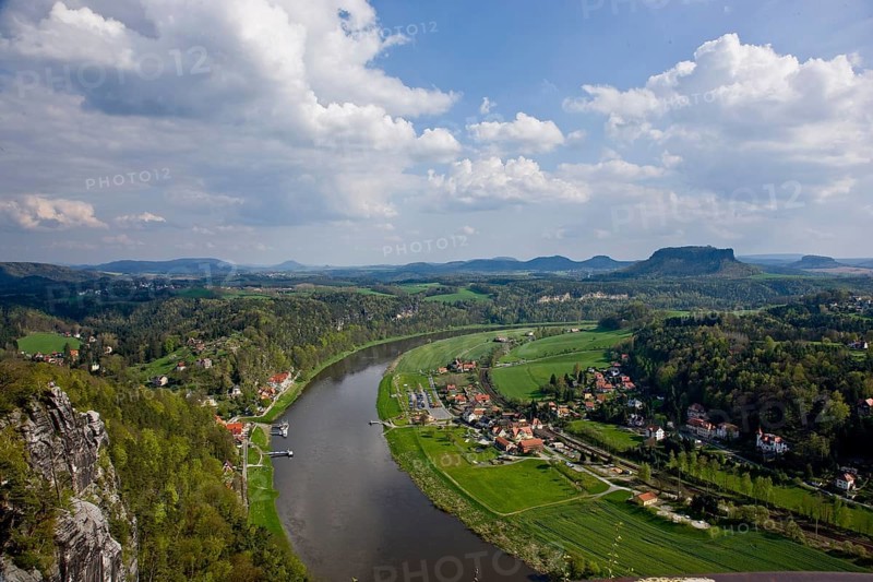 Bastei view in Saxon Switzerland